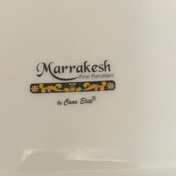 MARRAKESH FINE PORCELAIN TRAY BY CASA ELITE - Picture 3 of 8